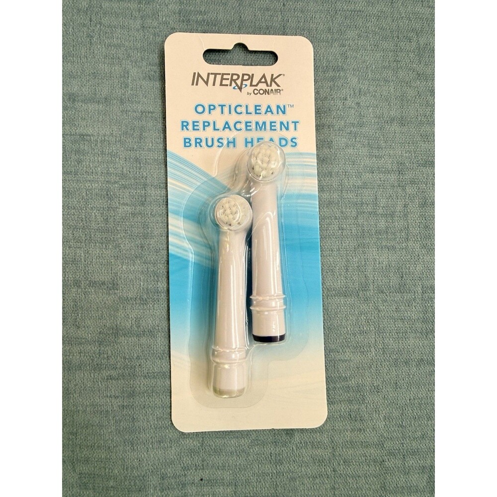 Interplak Opticlean Electric Toothbrush Replacement Brush Heads Pack of 2